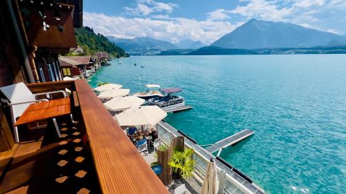 景观, Boutique Hotel Niesenblick - direkt am Thunersee gelegen mit SELF CHECK IN & digitaler Rezeption in 图恩