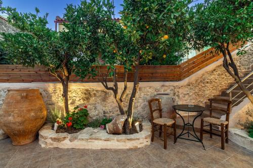 Garden, Cretan Villa Rizinia in Gorgolaini