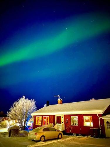 A szálláshely kívülről, Egen modern mysig lägenhet (Egen modern mysig lagenhet) in Kiruna városközpont