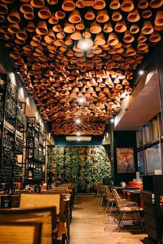 레스토랑, Hilton Garden Inn Belo Horizonte Lourdes in 벨루 오리존치
