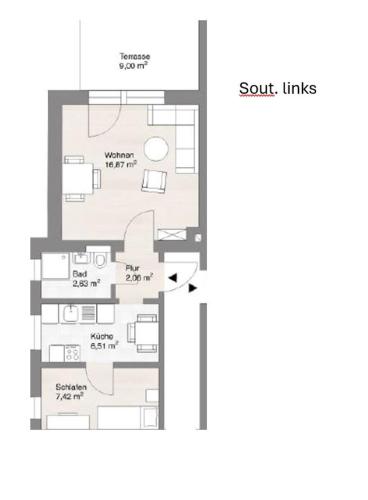 1 twin bed, 1 sofa bed