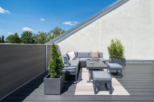 Neues 2 Schlafzimmer Apartment mit RooftopTerrace, Drážďany (fotografie 9)