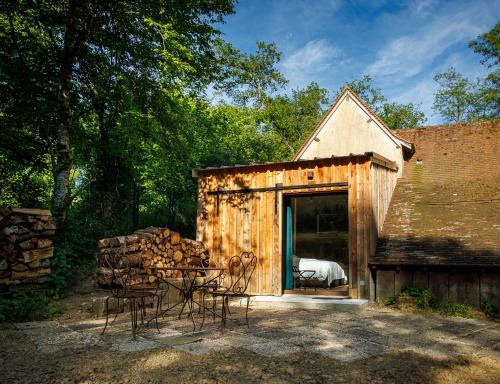 Balkons/terase, Moulin de Retord, côté étang - Chambres d'hôtes (Moulin de Retord, cote etang - Chambres d'hotes) in Vigoulant