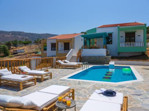 POSEIDON Villas Agia Pelagia-Private swimming pool and sea view 3