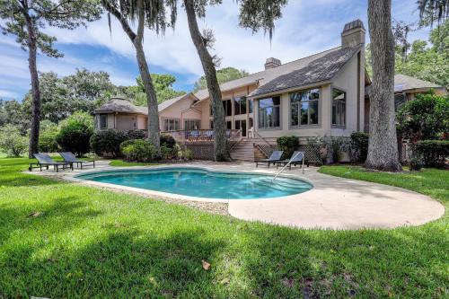 Luxury 4 BR 45 BA Home w Double Master Suites private pool Sea Pines Resort Gorgeous views