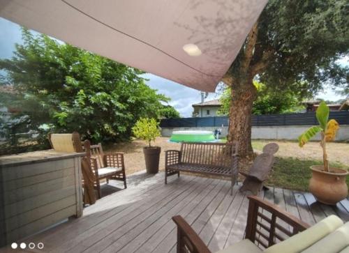 Maison climatisee 8 couchages avec piscine a Mimizan Plage notée superhote - Location saisonnière - Mimizan