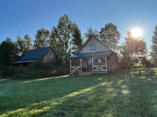 Osada Karszewo, sauna bania, ryby in Baumgart