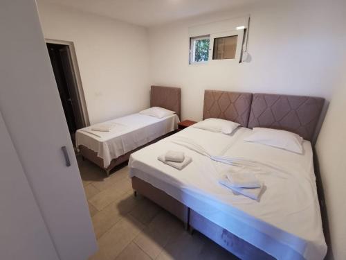 1 queen bed, 1 twin bed, 2 sofa beds