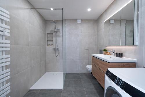 Neues 2 Schlafzimmer Apartment mit RooftopTerrace, Drážďany (fotografie 8)
