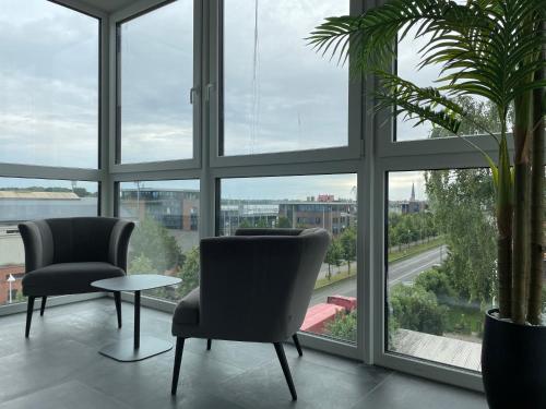 شرفة/ تراس, Stadthafenapartments in Kropeliner-Tor-Vorstadt