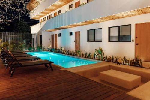 Cozy apartment with pool in Bacalar Center - Ramonal