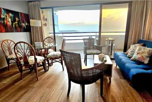 Apartamento con vista al mar, a pocos metros de la Playa , 2 habitaciones