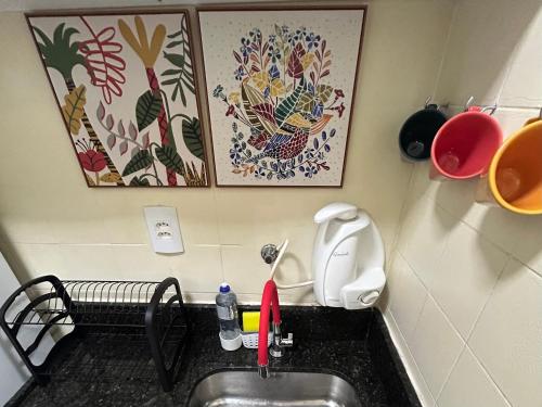 مطبخ, Apartamento Beira Mar Praia da Costa in Praia da Costa