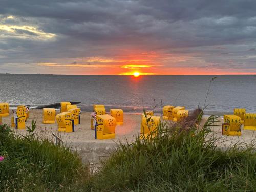 Beach, Pension Haus Erika in Sahlenburg