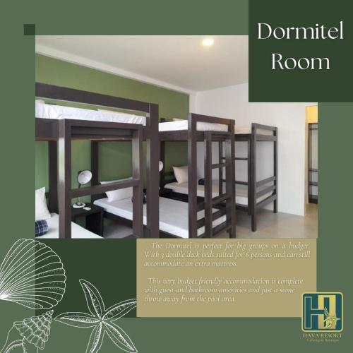 3 bunk beds