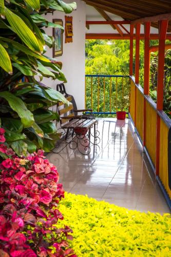 Kert, Finca Hotel la Manuela in Montenegro