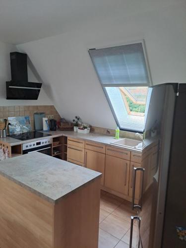 Kitchen, Monteur- und Ferienwohnung in Hainichen - Obergeschoss oder Dachgeschoss - Familie Weber in Hainichen