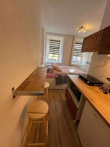 virtuve, Apartmán Kostomlaty pod Milešovkou (Apartman Kostomlaty pod Milesovkou) in Trebenice