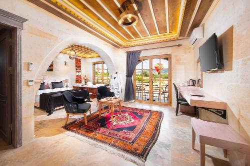 zonă comună salon/TV, Moonstone in Cappadocia in Uchisar