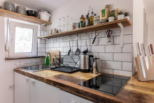 Létesítmények, Cabin by the lake for 4 people with Fireplace and Sauna in Joachimsthal