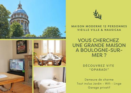 OPARADI "La Bourgeoise" Maison de CHARME idéal FAMILLE, GROUPE - Location saisonnière - Boulogne-sur-Mer