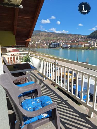 Erkély/terasz, Apartments Sokolovic in Visegrád