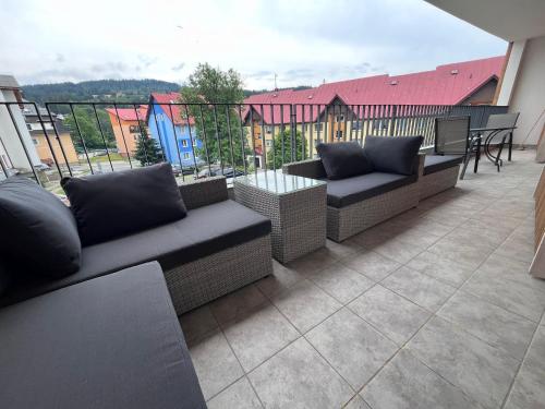 Балкон, Horský apartmán Nový Javor - s možností využití wellness (Horsky apartman Novy Javor - s moznosti vyuziti wellness) in Железна Руда