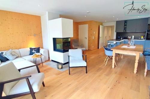Konyha, Homely Stay AlpenPanorama-Chalet mit eigener Sauna, Kamin und Bergblick in Bayrischzell