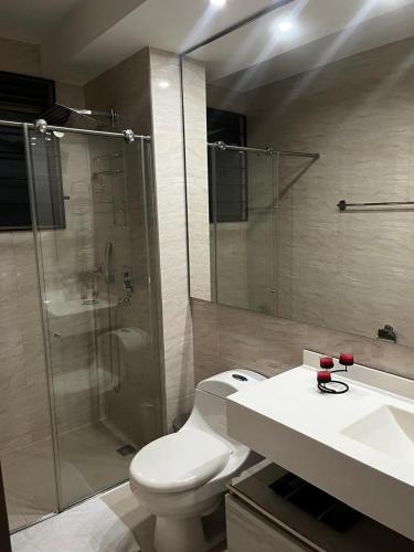 Fürdőszoba, Confortable Apto en Hacienda Penalisa in Ricaurte