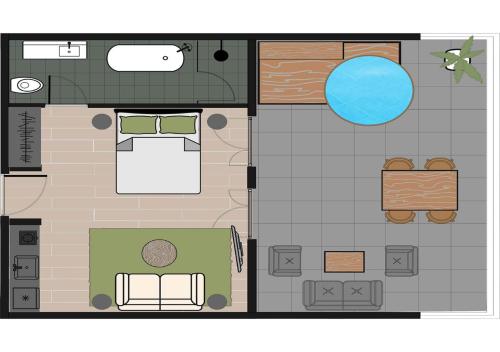 Studio Apartment with Terrace and Plunge Pool image 2