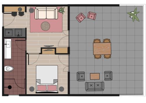 One-Bedroom Apartment with Terrace image 2