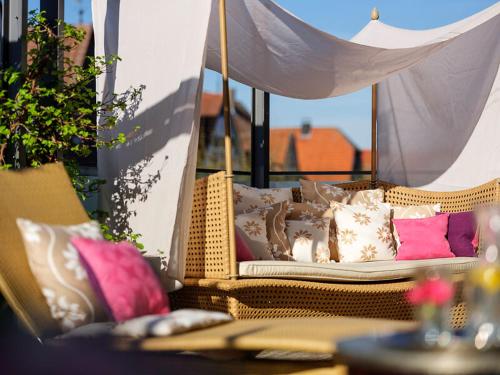 Erkély/terasz, Hotel Die Sonne Frankenberg in Frankenberg (Eder)