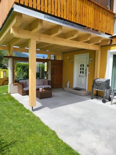 מרפסת, Appartement Sonnblick Kuschelsuite in den Bergen in Sankt Nikolai