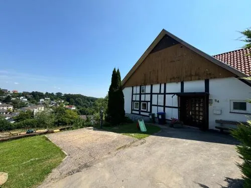Altes Bauernhaus in der Natur in Detmold, Deutschland