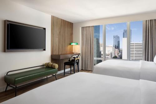 Queen Room with Two Queen Beds and City View