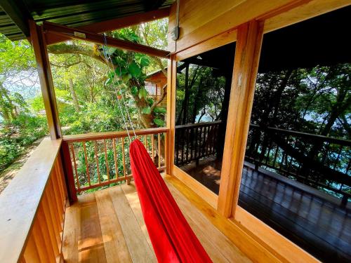 balcon/terrasse, Santi Garden Bungalows near Île Pulau Rubiah