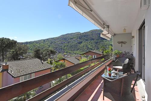 Balkon/terasa, Apartment Graziella With Pool And View - Happy Rentals in Ponte Tresa