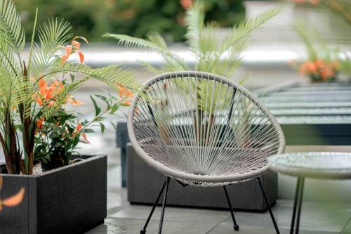 Terraza/balcón, Central Hotel & Lounge Adult Only in Goslar