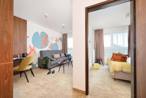 1 double bed, 1 sofa bed