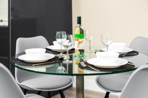 Stylish Two Bedroom Apartment - City Centre - JQ - Wifi - Netflix - 5AH, Birmingham (fotografie 9)