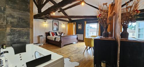 Grand studio romantique avec air climatise