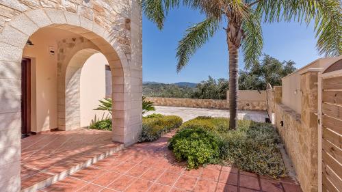 View, Villa Katerina with Eco heated pool near Monumental Olive Tree of Vouves