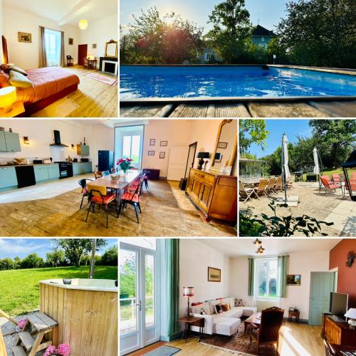 Le Pavillon, Grand Manoir du XVIIe avec Piscine, Bain Nordique et accès privé à la Charente gîte à louer Benest