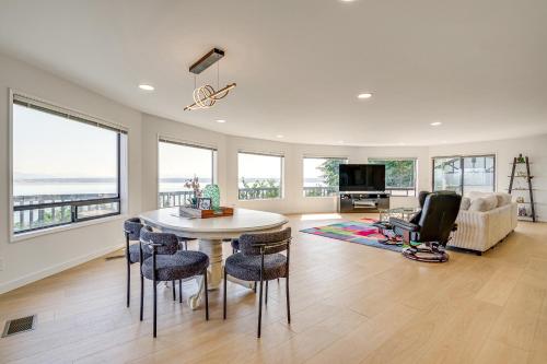 Spacious Camano Home w/ Hot Tub & Water Views!