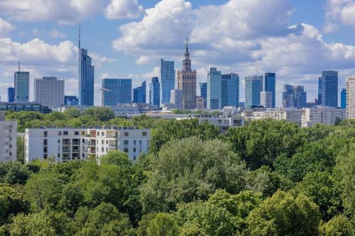 Ludna Apartment Overlooking the Center by the Vistula River Warsaw by Noclegi Renters, Warsaw