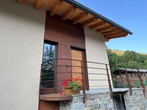 Erkély/terasz, Maison Massinod, natura e relax in Gignod