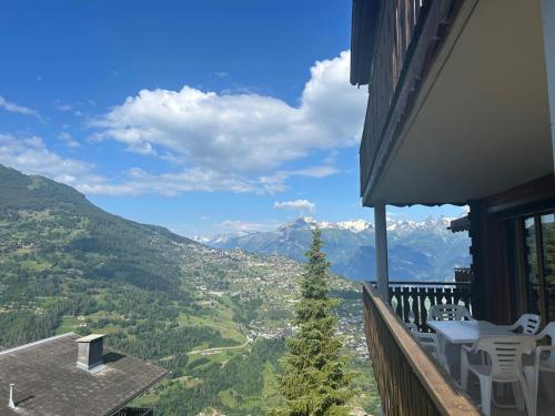 Balkons/terase, CRETES X2 232 SUNNY apartment 6 pers in Veysonnaz