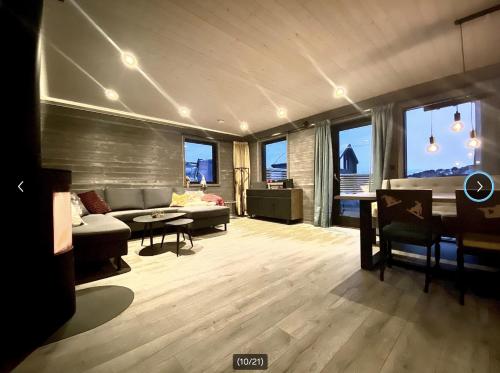 Fjellhytte med ski inn-ut in Torvetjorn
