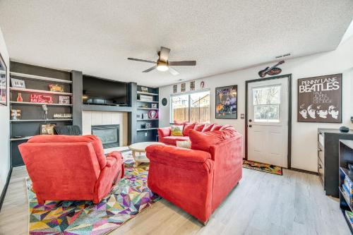 Music-Themed Fountain Home with Fireplace and Yard! in Fountain, USA