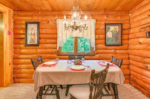 Log Cabin with Game Room and Fire Pit in Forestport! in Forestport, USA